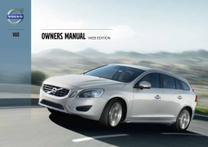 2013 Volvo V60 Owners Manual